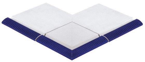 104-2007 DK Регулируемый наружный угол с сетчатой поверхностью Cobalt 49x29,5 Serapool