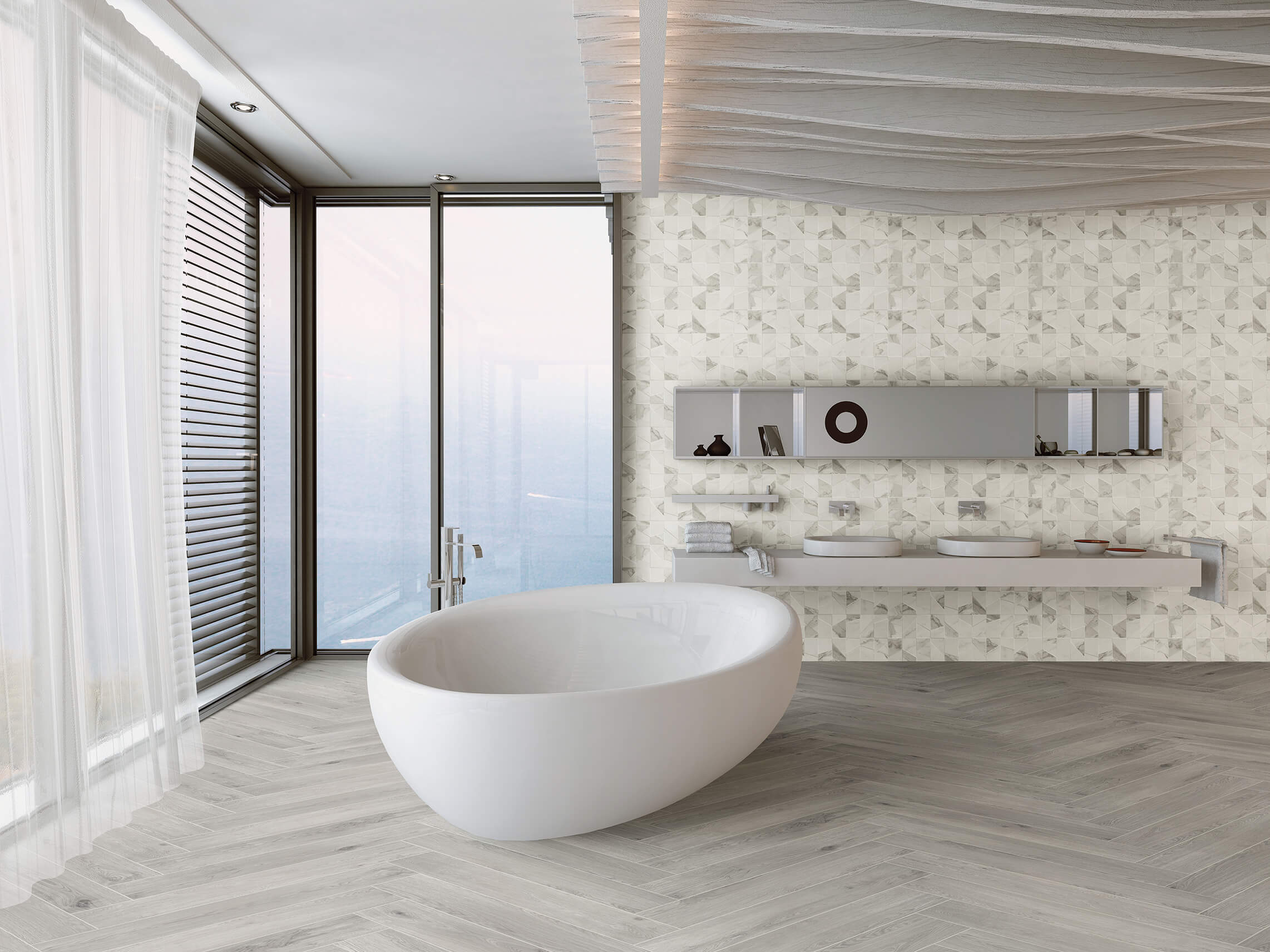 Calacatta Art Silver Artcer
