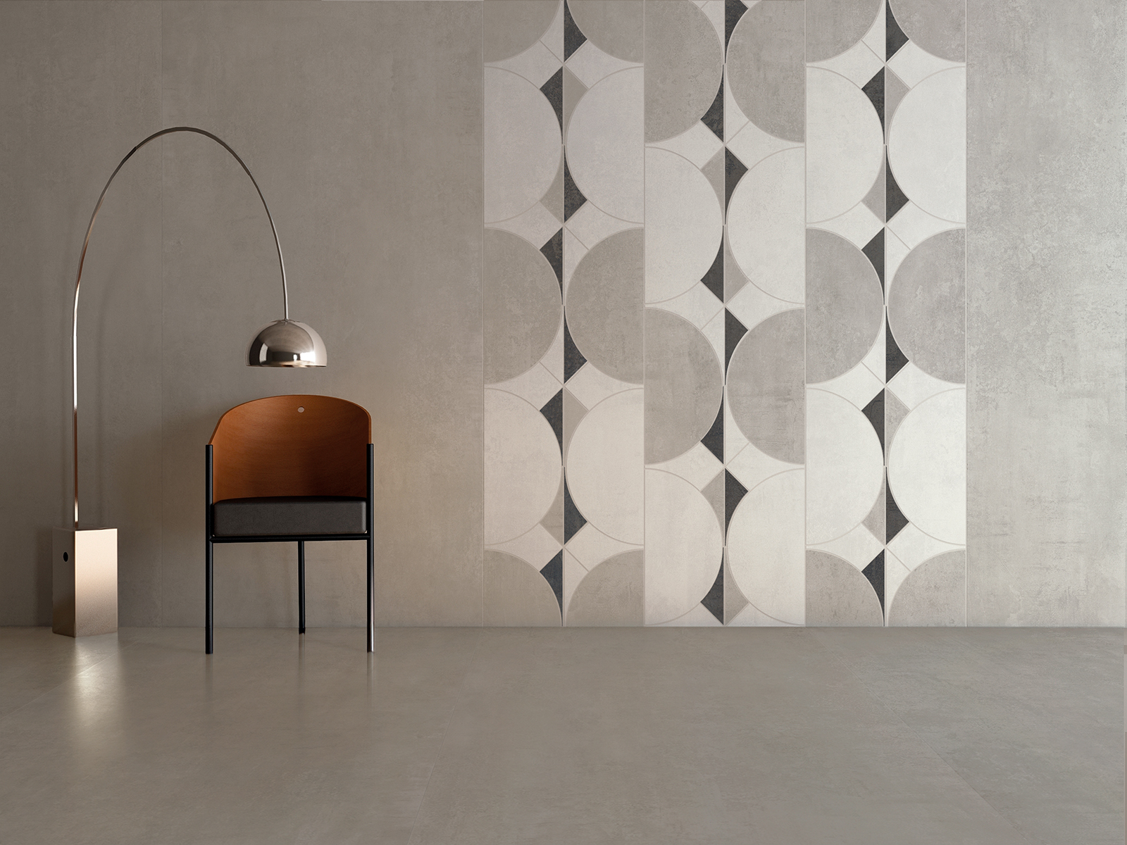 143051 Steel Jacquard Iridio Sat/Ret 8mm 60x120 Tagina Ceramiche