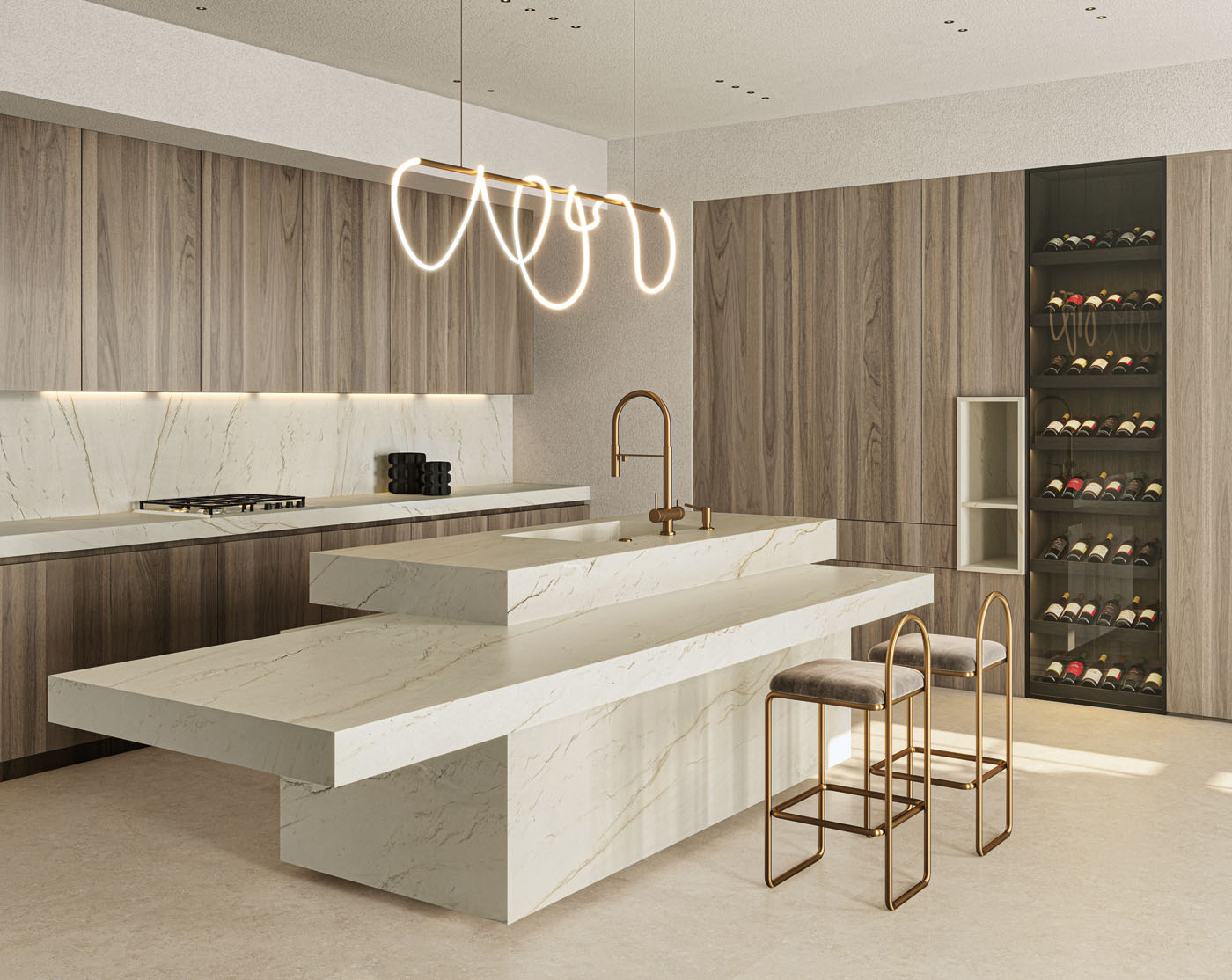 MB06 Calacatta Oro B Satin 12mm 162x324 Infinity
