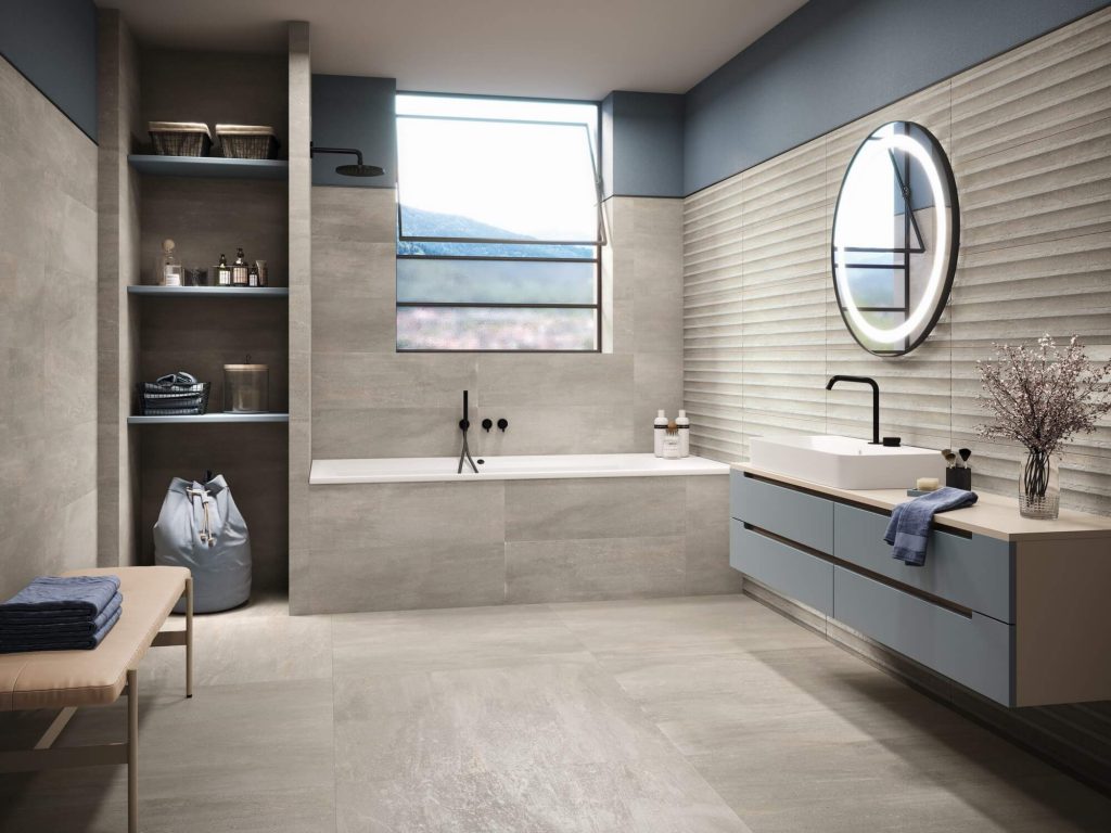 9542 Sakai Taupe Relieve Hiroki 30х90 Porcelanite Dos
