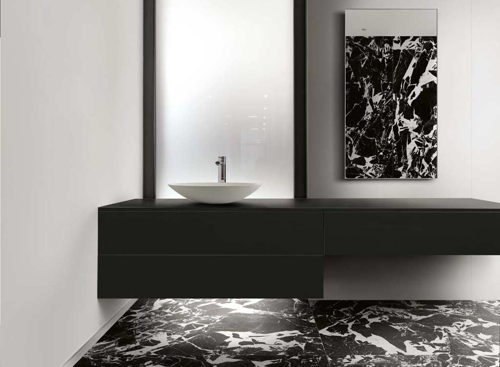 B&W Marble Floor Gres
