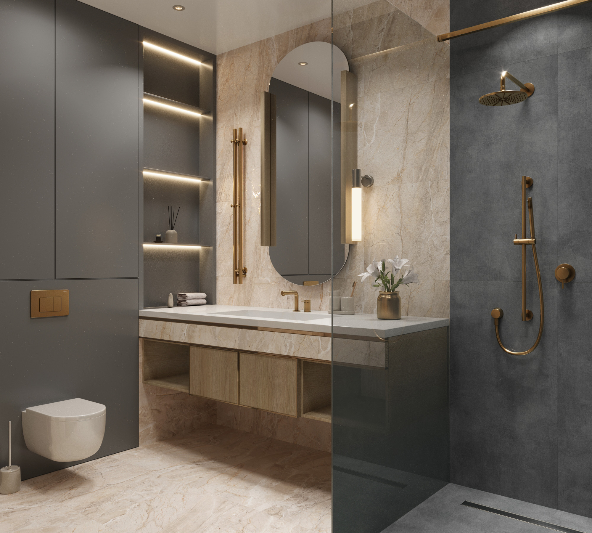 CR4015-A Intera Crema Carving 60x120 Arcadia Ceramica фото 10