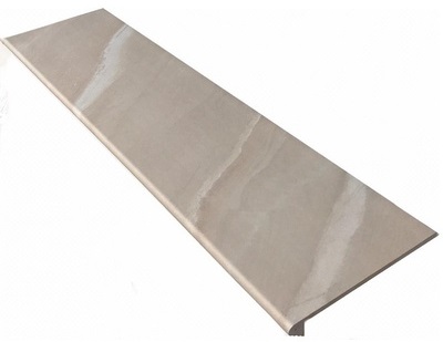 Ступень фронтальная Tibet Smooth Round. Beige 33x120 Gres de Aragon