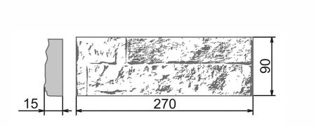 Толедо 479/1 Плоскость 270х90х15 Камелот
