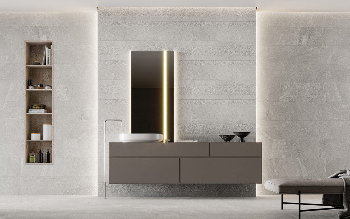 Slate Stone White RC Lap 100x100 Azulejos Sanchis