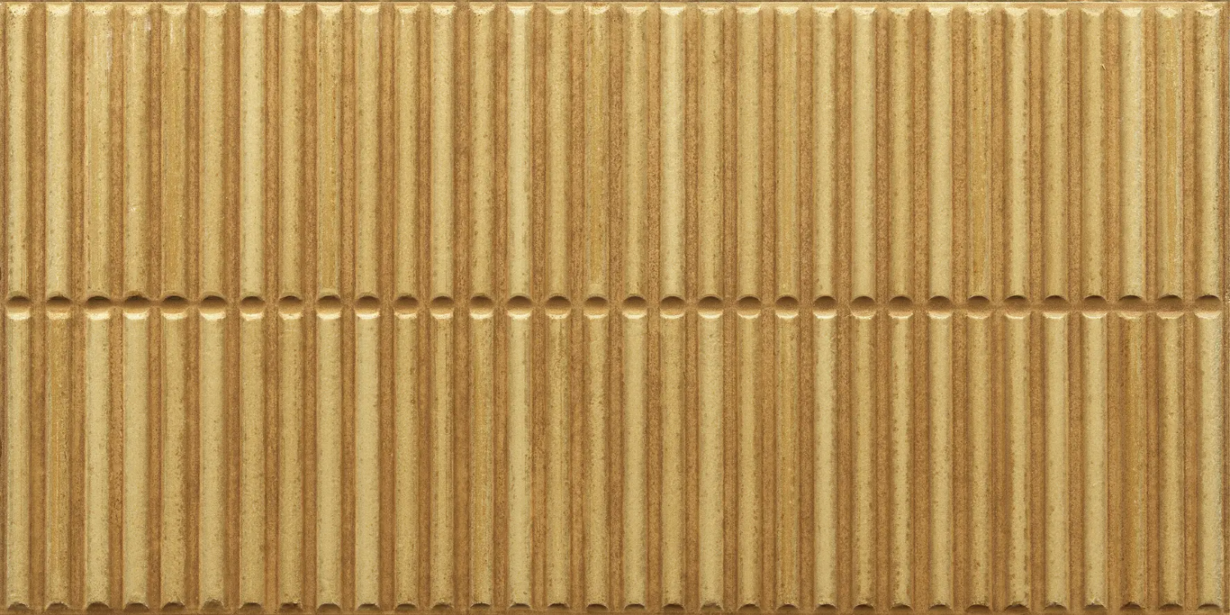05235 Homey Stripes Mustard Glossy Ret 30x60 Ceramiche Piemme