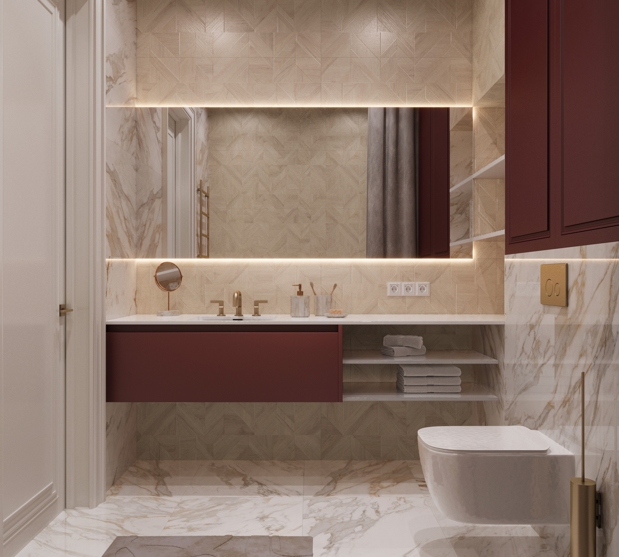 RT7011-P Rockwood Beige Rustic Wood 60x120 Arcadia Ceramica