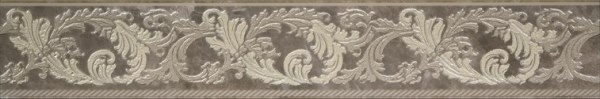 240886 Marble FASCIA 10 BAROCCHINA GRIGIO 9,6x58,5 Versace (Gardenia Orchidea)