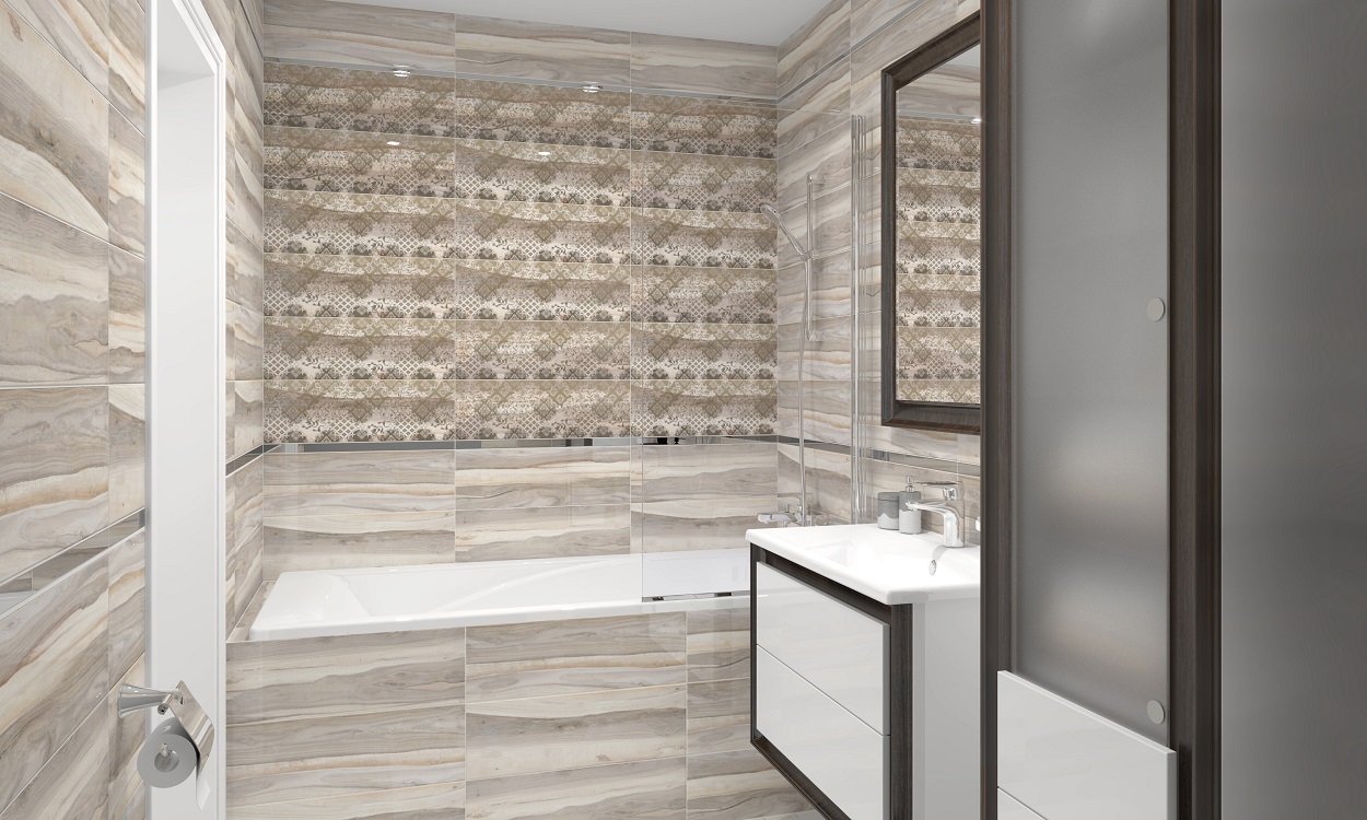 Декор Grace Fancy серый 20х60 Laparet