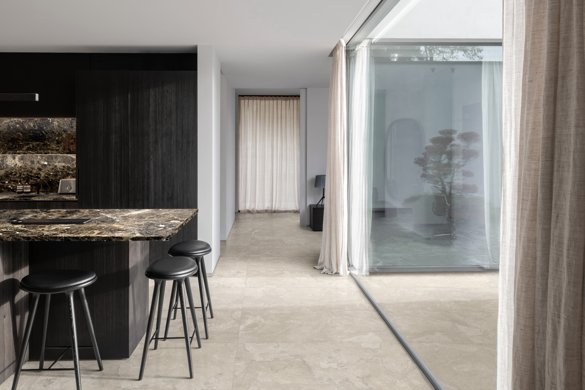 RCUZ Stoneplay Ardesia Antracite Rett 100x100 Ragno Marazzi