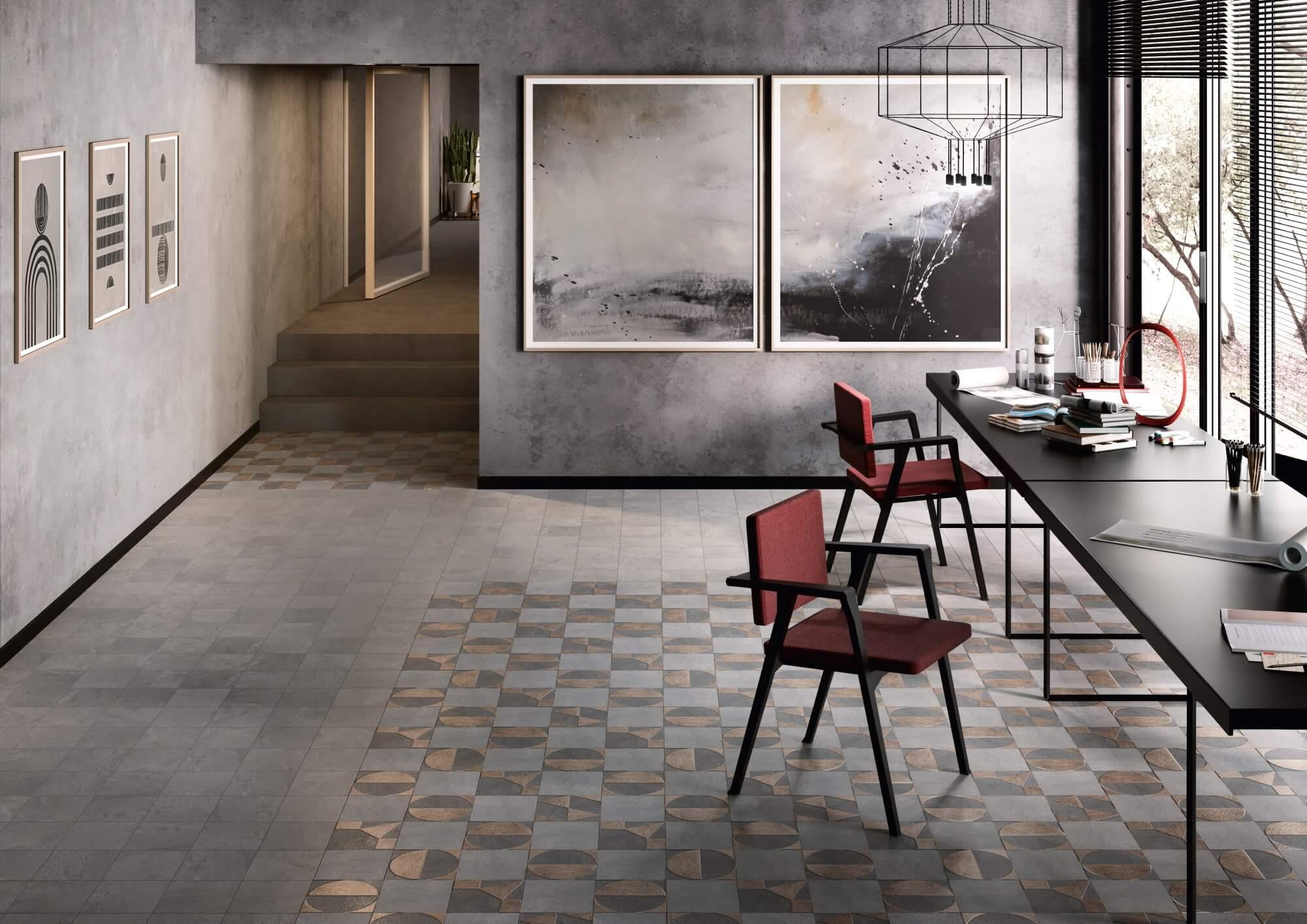 PFE037 Карандаш Матрикс серый матовый 20х2 Kerama Marazzi