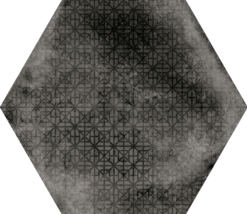 23604 Urban Hexagon Melange Dark 29,2X25,4 EQUIPE