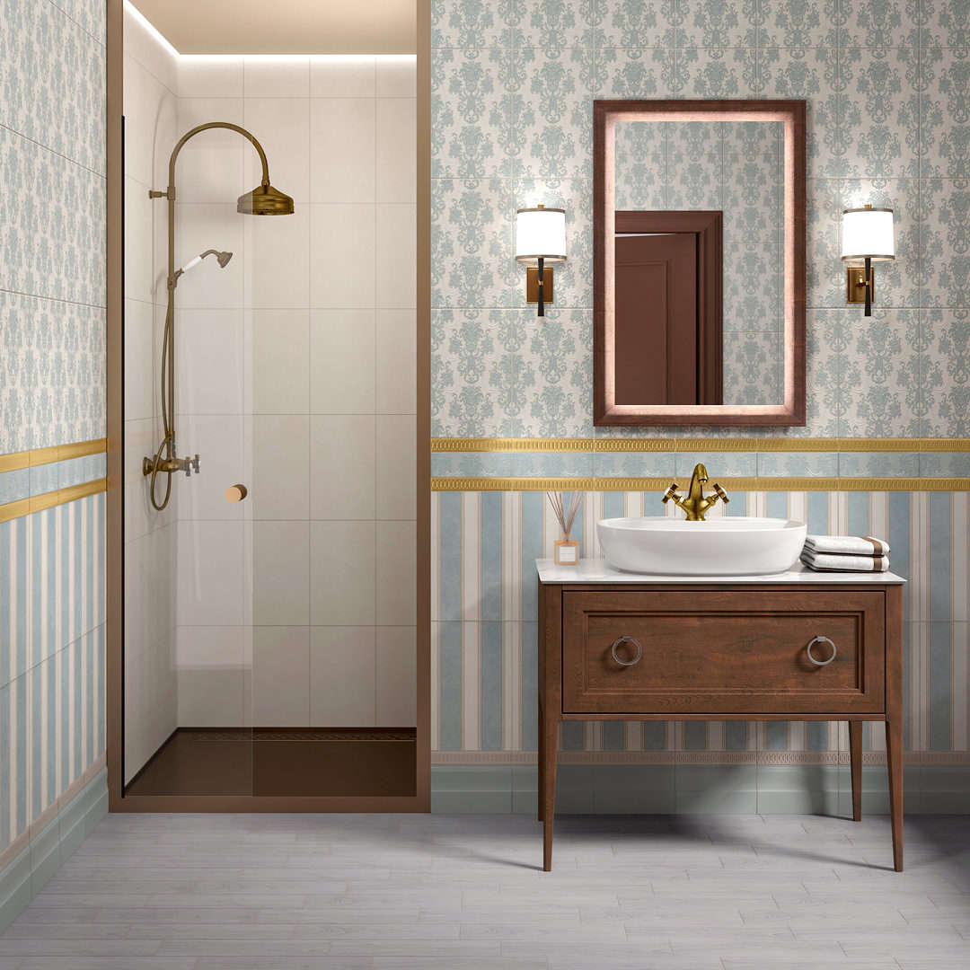 FMB025 Плинтус Борромео голубой 25*15 Kerama Marazzi