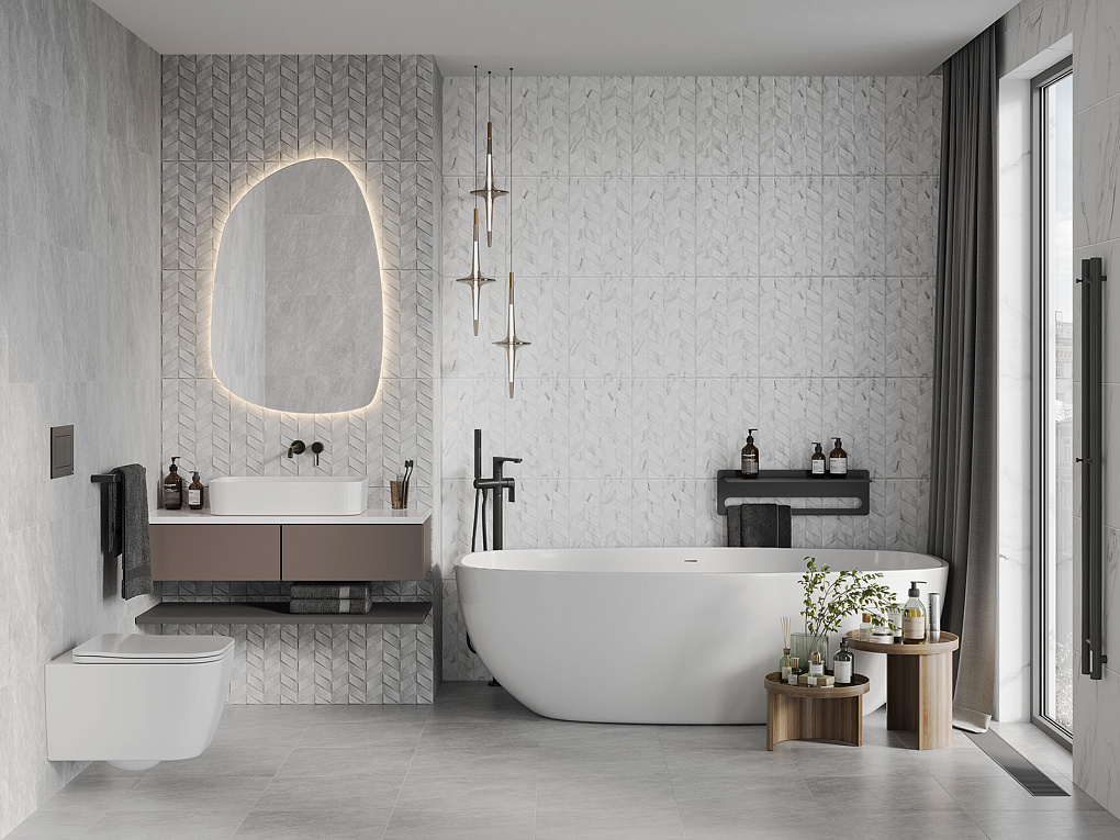 010100001572 Нова белый низ 02 25x40 Gracia Ceramica фото 5