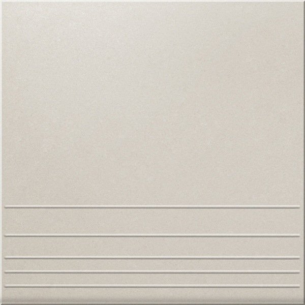 U100M Ступень Молочный матовая рельеф 30х30 Уральский Гранит