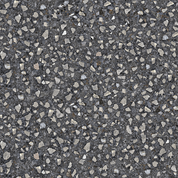 NR0379 Black Terrazzo черный матовый 600х600х10 ProGRES Ceramica