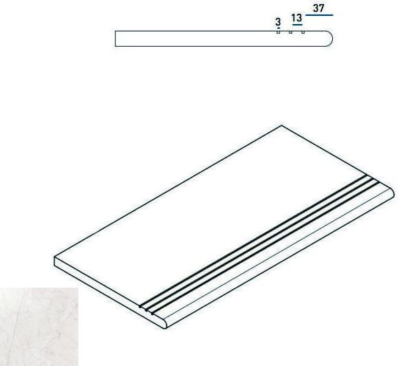 620040000043 PURE GRADINO ROUND GRIP 30x60 Italon