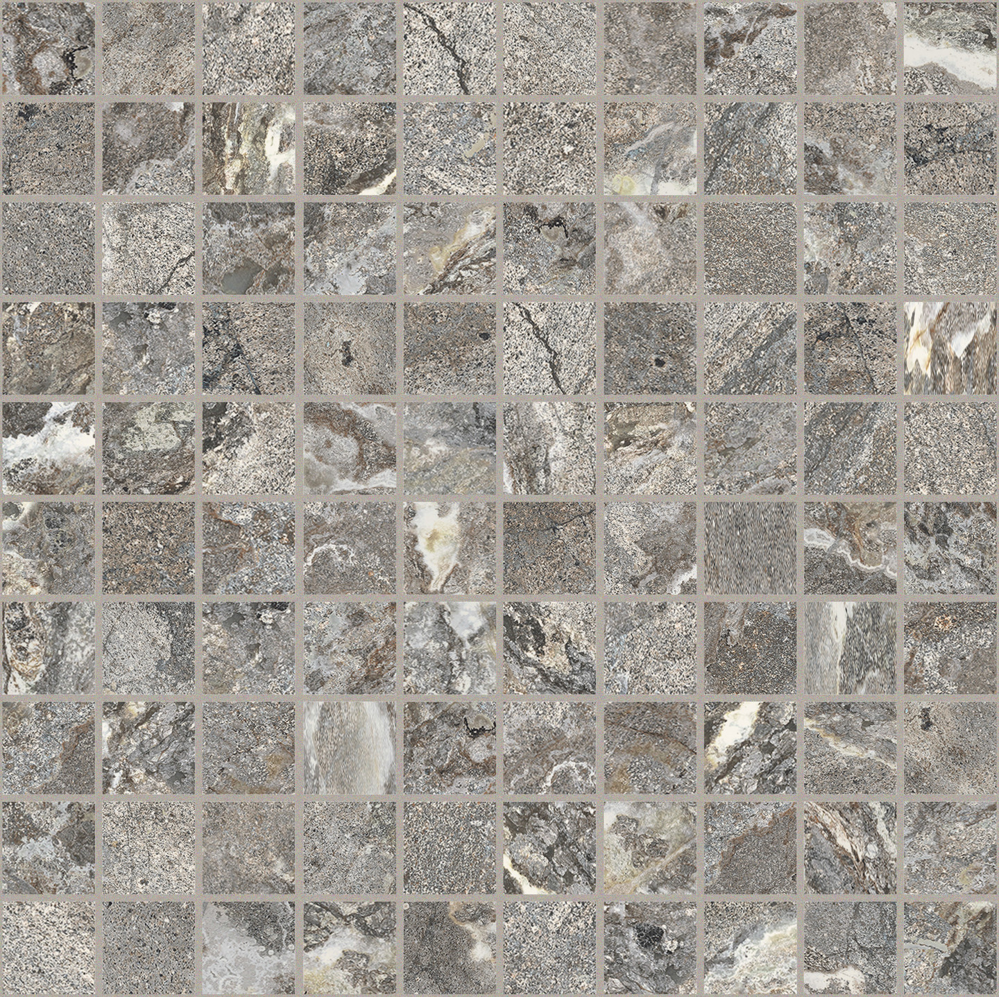 767669 Onyx&More Silver Porphyry STR Mosaico 3x3 30x30 Casa Dolce Casa