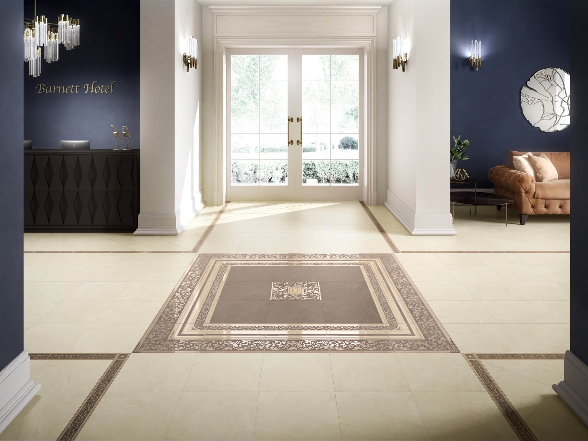AD/A342/SG1596L Орсэ лаппатированный вставка 8*8 Kerama Marazzi