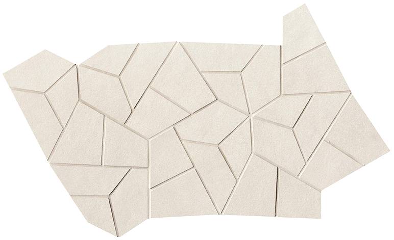 fPRQ Sheer White Gres Fly Mosaico 25x41,5 FAP Ceramiche