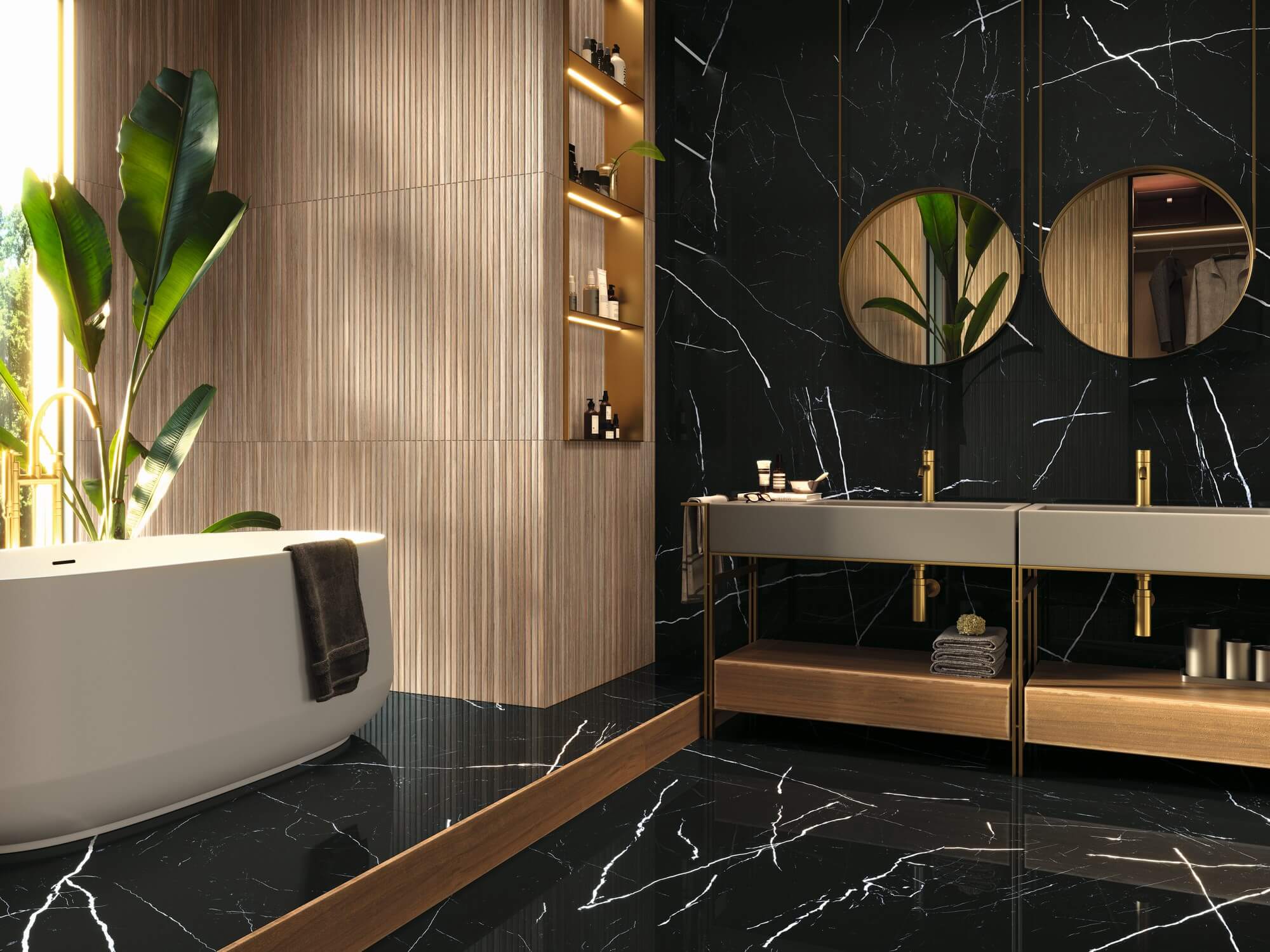 9545 Amazonas Roble Relieve Rect 30х90 Porcelanite Dos