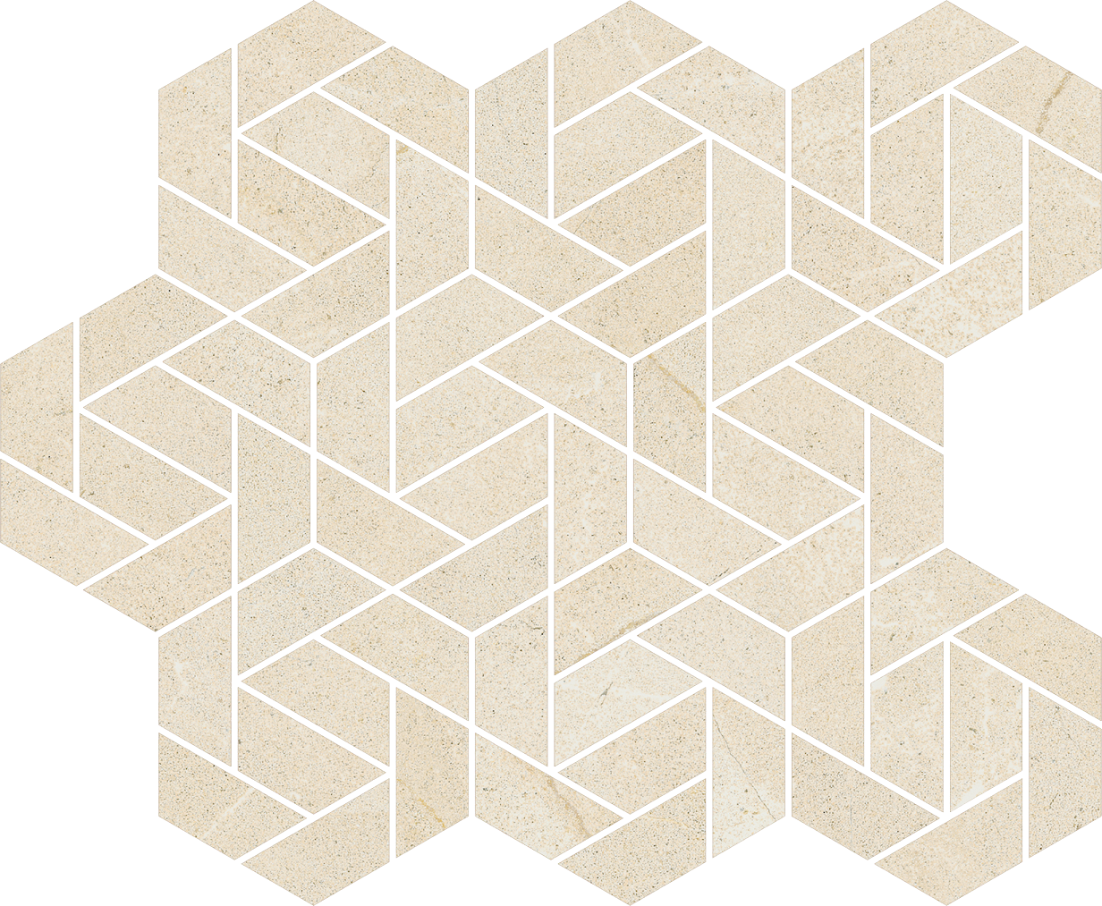620110000154 Metropolis Desert Beige Mosaico Icon 28.6x34.7 Italon
