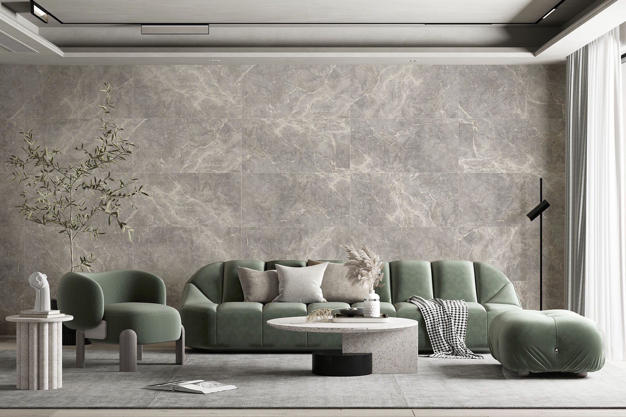 GT120603101MCR Sacramento Серый карвинг 60x120 Global Tile
