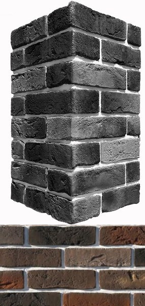 304-65 Лондон брик Design угол 9х22x6.5 White Hills
