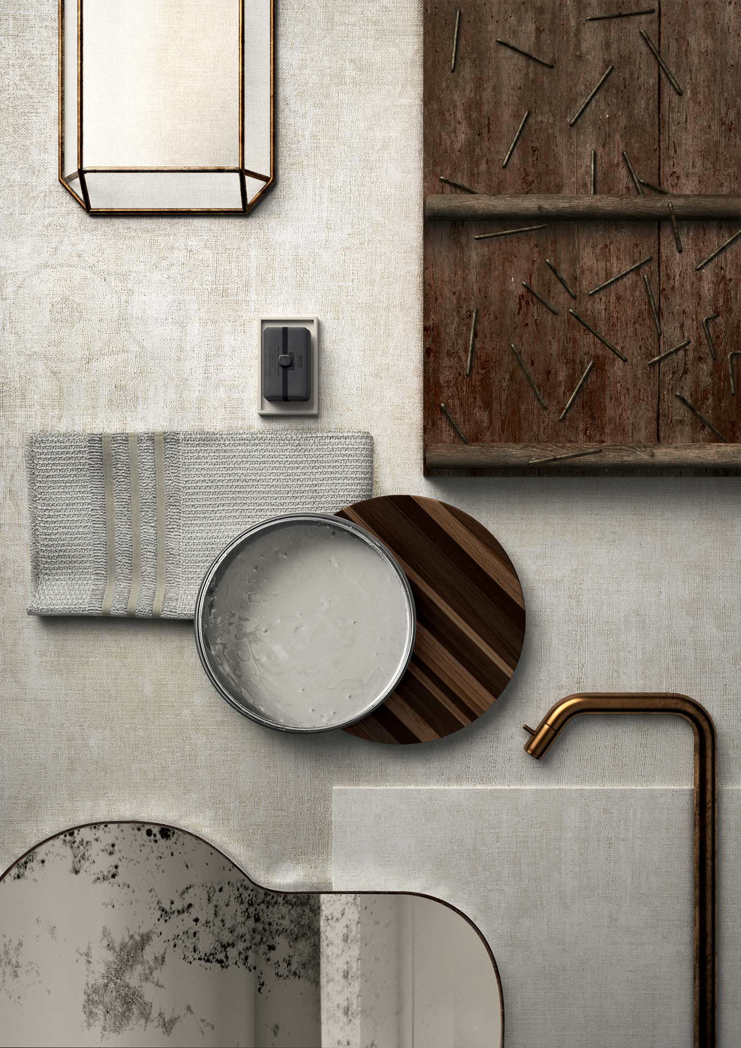 752615 Tesori Decoro Monile Grigio Bronzo 6mm 120x240 Cedit