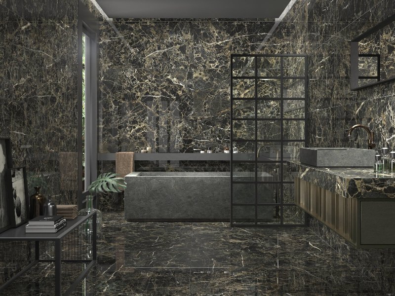 Golden Black Ape Ceramica