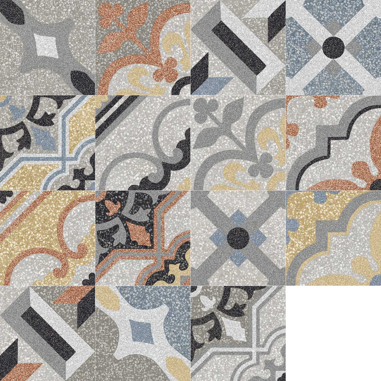 M1LJ D_Segni Scaglie Mix 20x20 MARAZZI Italy