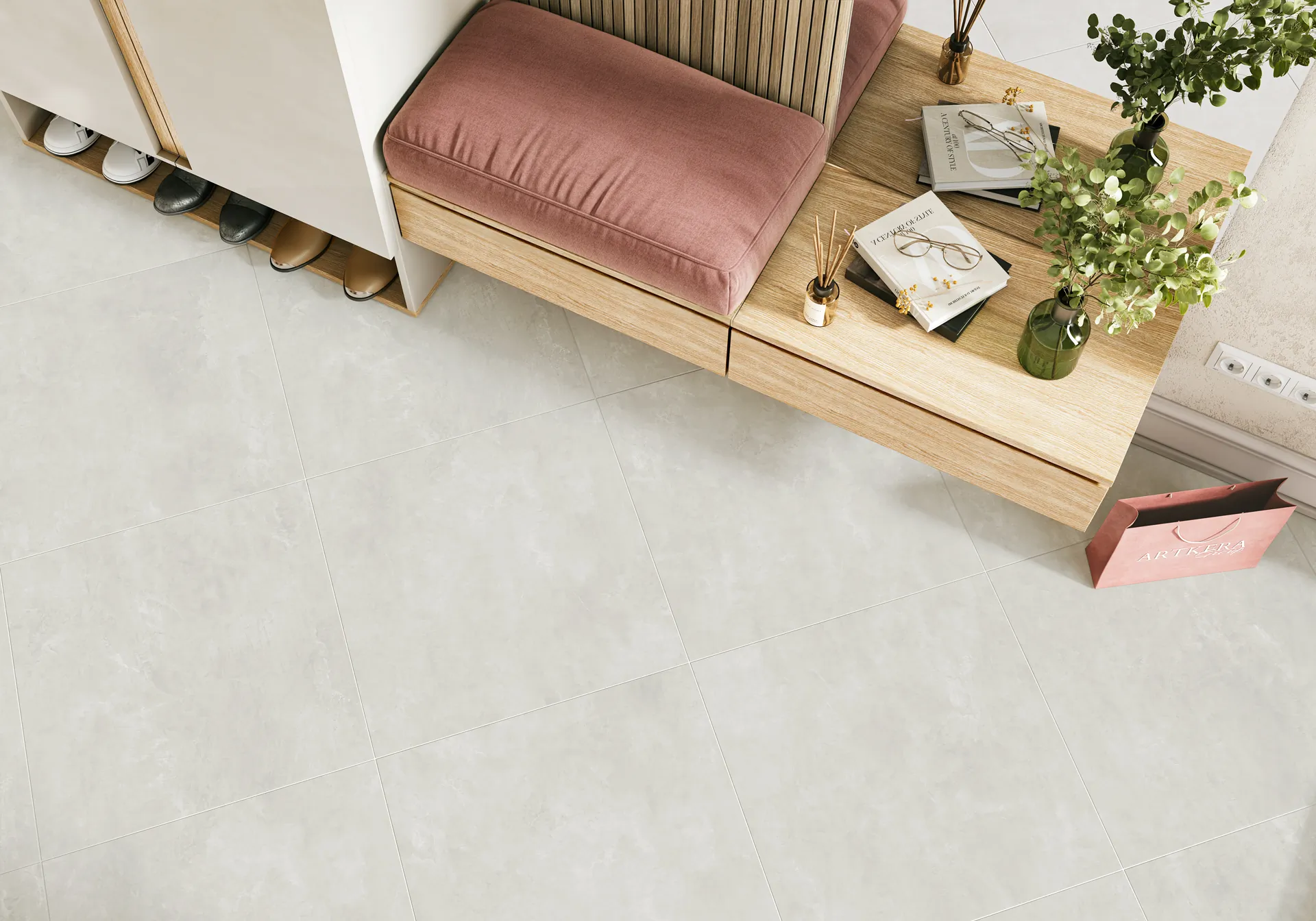 GFU6060BTN07R Beton матовый 600x600x9 Alma Ceramica (Уралкерамика) фото 13