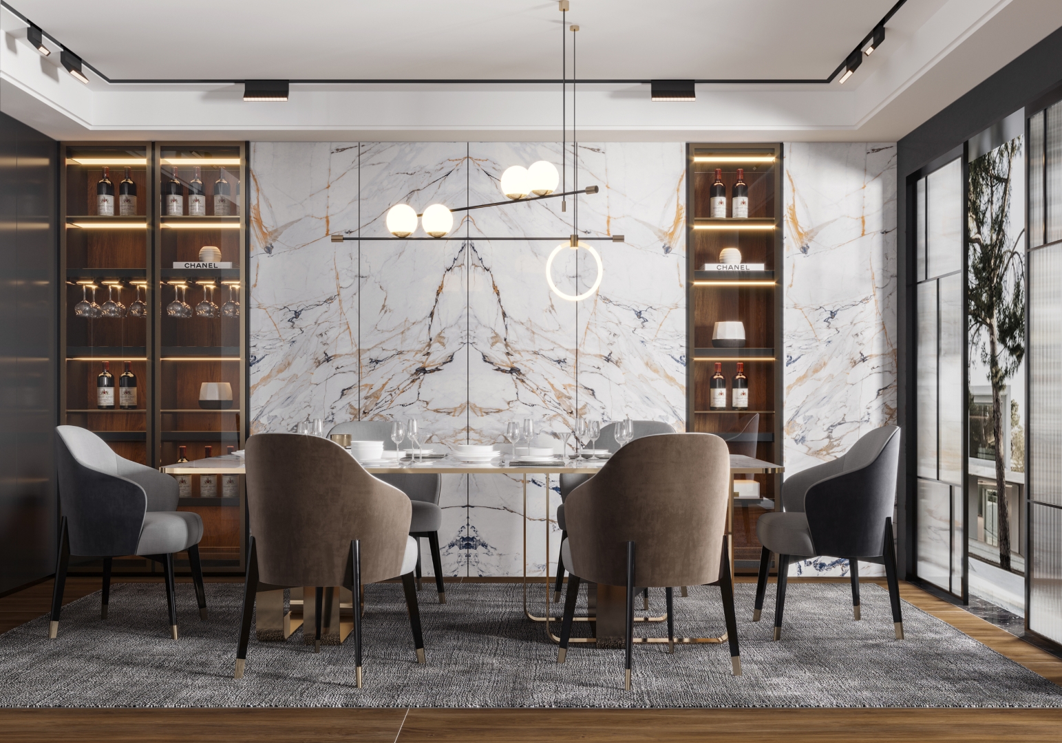 Gilt Years Polished Спеченный камень 1600x3200x6 Delfone фото 5