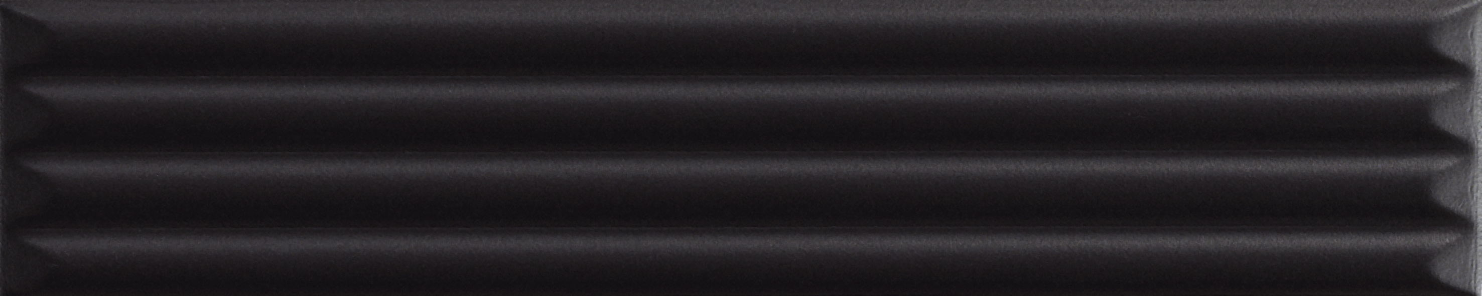 192122 Up Cannettato Black Matte 25x5 Ava Ceramica