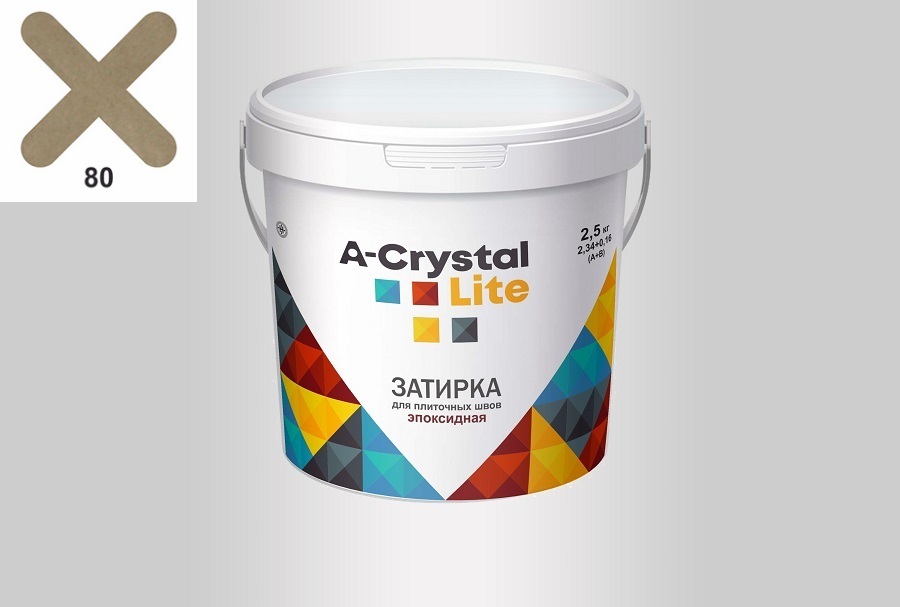 80 Эпоксидная затирка Lite 1кг A-Crystal