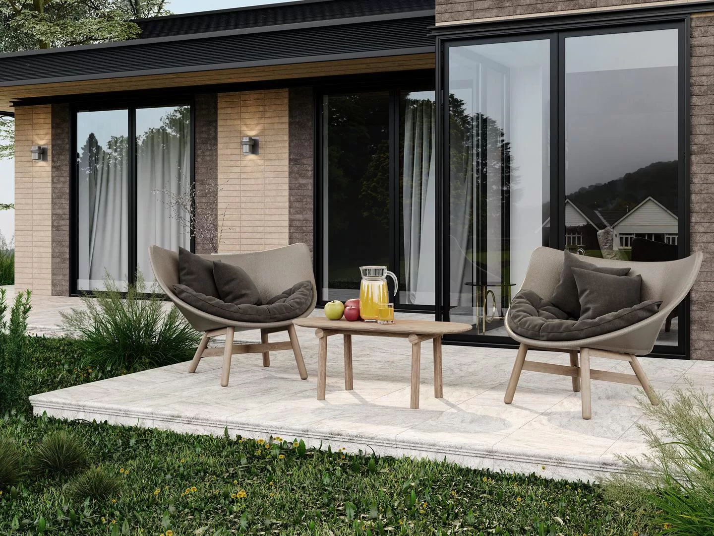 SG158500N/GR/ANS Ступень угловая Терраса коричневый левая 30х30 Kerama Marazzi фото 2