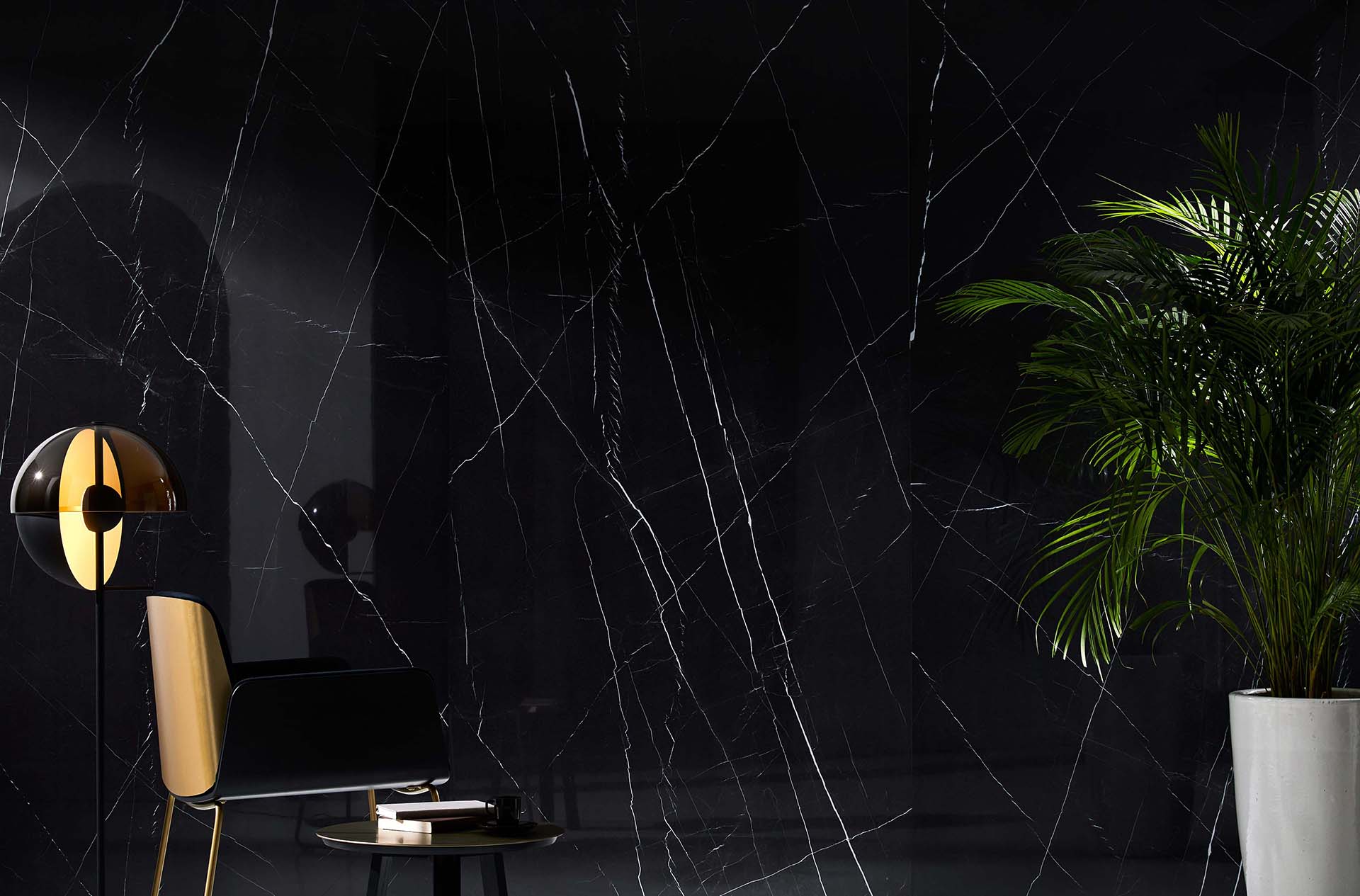 Marquina Black B Soft Matt 160x320 TAU Ceramica