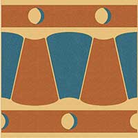 100E024F302 ENC 24F Cognac (Red D.Blue) 10x10 Winckelmans