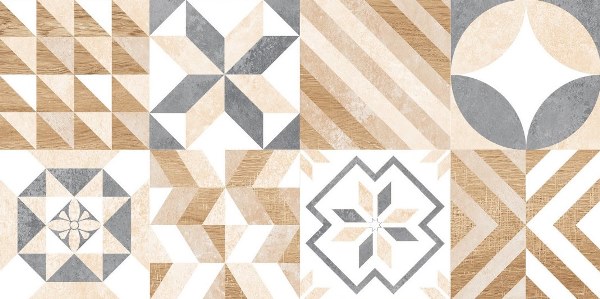 GT129VG Marmaris Белый пэчворк 50x25 Global Tile