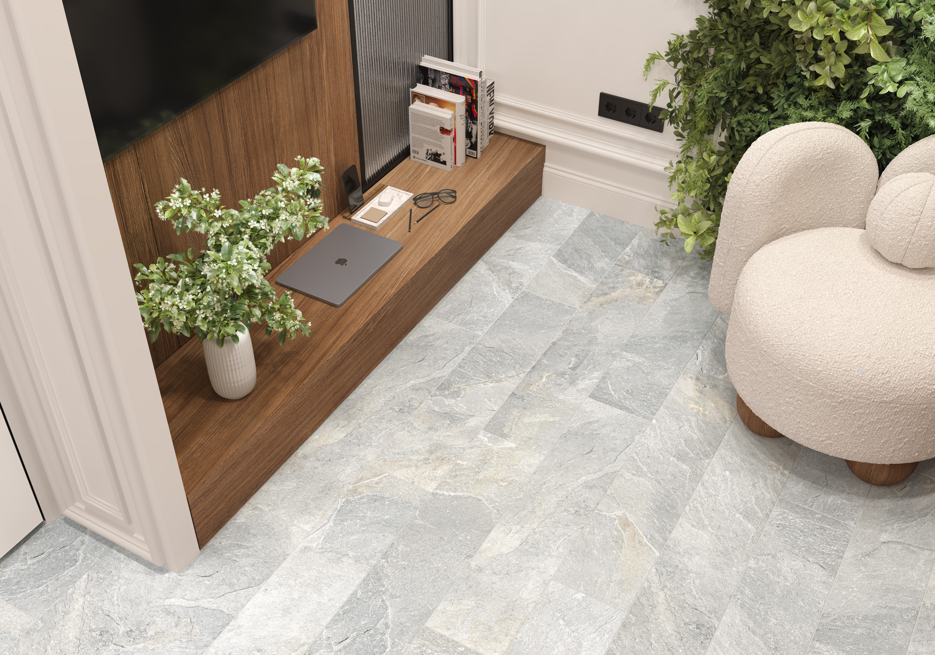 GP2090SNN00L Santorini White лаппатированный 200x900 Delacora