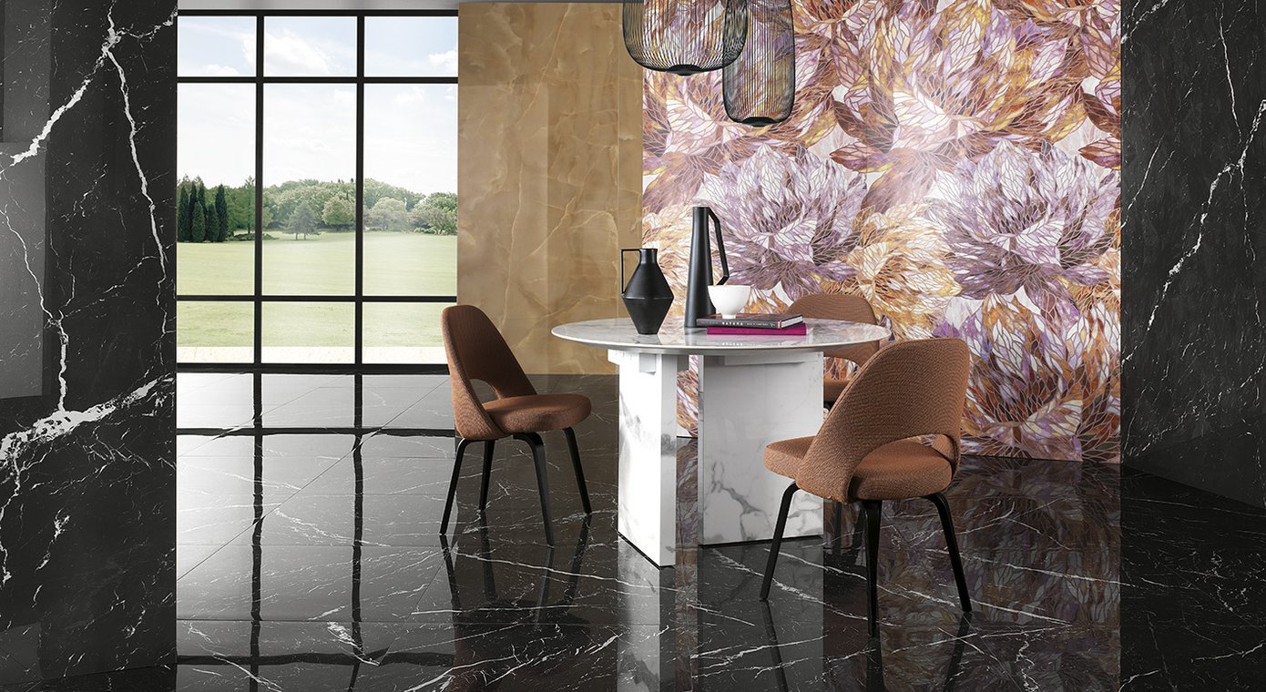 fQJ9 Roma Gold Onice Neve Gres Macromosaico 30x30 FAP Ceramiche