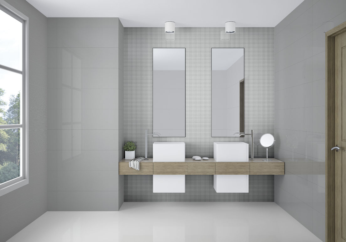 Rev. MOS SILEXTILE TAUPE LAP. RECT. 25x75 Emigres