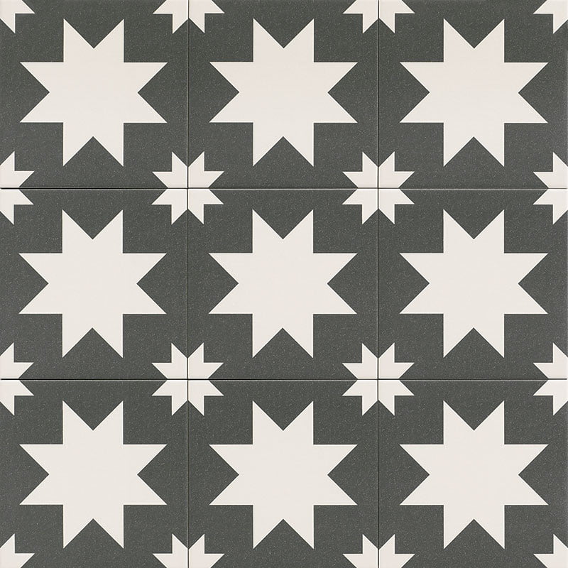 Fired Star Black Mate 20x20 Mainzu