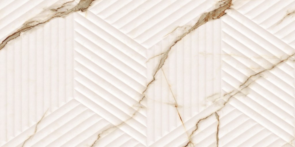 LE63063A-F53 Bianco Carrara Oro Cubo Rectificado 30х60 Artecera