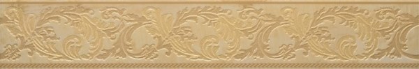 240882 Marble FASCIA 10 BAROCCHINA ORO 9,6x58,5 Versace (Gardenia Orchidea)