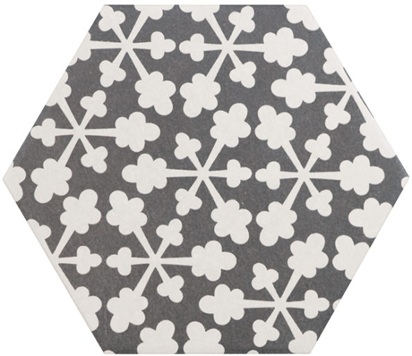 21357 Hexatile Harmony B&W 17,5x20 EQUIPE
