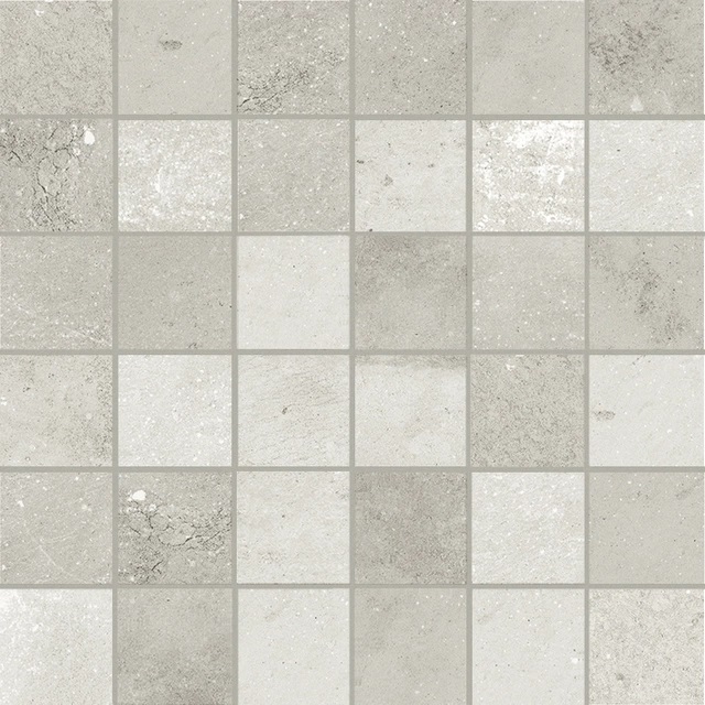 747470 Maps White Mosaico 3D 30x30 Cerim