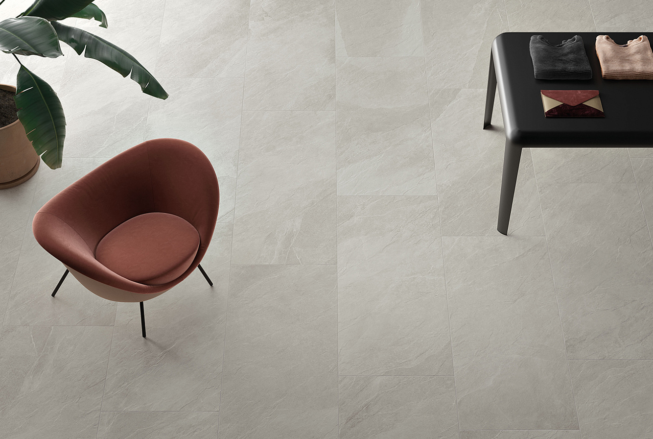 SL05BAR Shale Dark Ribbed Sq 60x120 Italgraniti