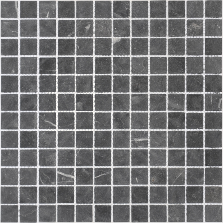 Pietrine Nero Oriente MAT 23x23x4 298х298 Caramelle Mosaic